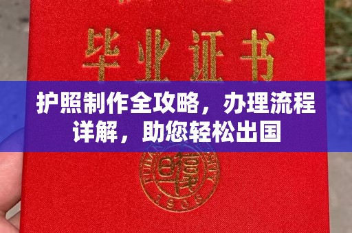 福绵护照制作全攻略，办理流程详解，助您轻松出国
